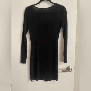 Black open back princess Polly mini dress